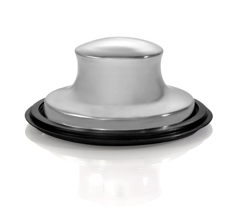 K&J Universal Kitchen Sink Stopper -Garbage Disposal Plug - Kitchen Sink Plug for Insinkerator, Kitchenaid, Kohler and More! â€¦ (Brushed Nickel) - Image 1